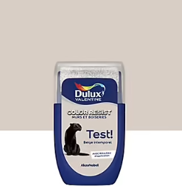 Testeur de peinture Color Resist murs et boiseries Dulux Valentine mat beige intemporel 30ml