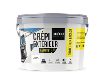 Crépi extérieur CDéco Blanc Rustique 5kg