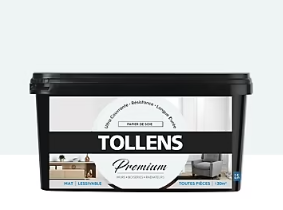 Peinture Tollens premium murs, boiseries et radiateurs papier de soie mat 2,5L