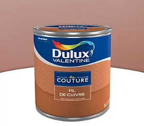 Peinture murs et boiseries Couture de Dulux Valentine effet métallisé fil de cuivre 1L
