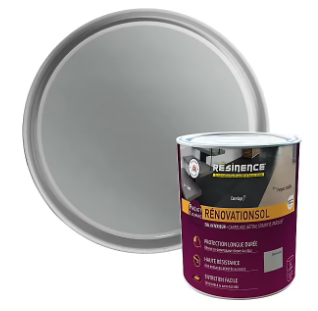 Résine de rénovation sol bi composante époxy Résinence gris clair 2L