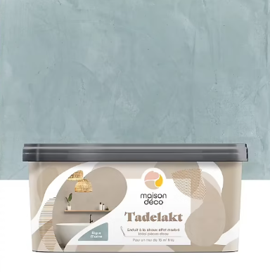 Enduit décoratif Maison Déco Tadelakt bleu aigue marine 5L