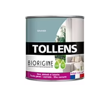 Peinture murs et plafonds Biorigine Tollens velours gravier 0,5L