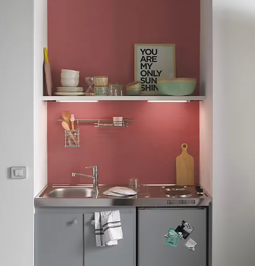 Peinture résistante murs, boiseries et métal GoodHome rouge Fulham satin 0,75L