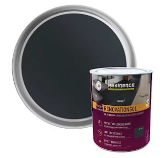 Résine de rénovation sol bi composante époxy Résinence graphite 2L