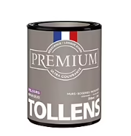 Peinture Tollens premium murs, boiseries et radiateurs marron brun delice velours 750ml
