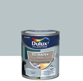 Peinture pour sol Ecran+ Sol Dulux Valentine satin gris clair 2,5L