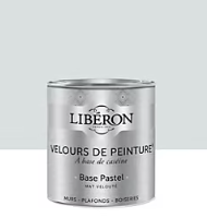 Peinture multisupport murs, plafonds et boiseries Velours de peinture blanc linon Libéron 0,5L