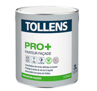 Fixateur façade Tollens pro+ blanc 3L