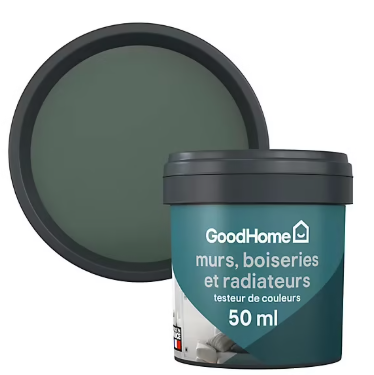 Testeur peinture intérieure couleur GoodHome mat ballina vert 50ml