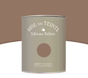 Peinture murs et boiseries Tollens Mise en teinte havane mat velours 1L