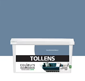 Peinture murs et boiseries Tollens touche industrielle satin 2,5L