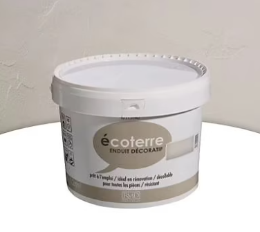 Enduit décoratif Tollens Écoterre beige 12 kg
