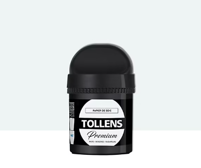 Testeur peinture Tollens premium murs, boiseries et radiateurs papier de soie mat 50ml