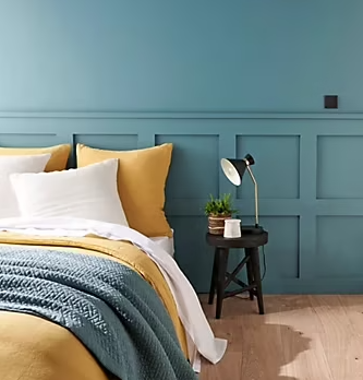 Peinture murs et boiseries Tollens vert aqua satin 2,5L +20% gratuit