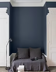 Peinture murs, plafonds et boiseries Velours de peinture bleu de chauffe Libéron 2,5L