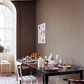 Peinture Crème De Couleur Dulux Valentine mat taupe 2,5L