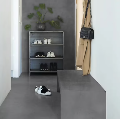 Enduit décoratif Le béton intérieur, extérieur Maison déco gris graphite 5kg