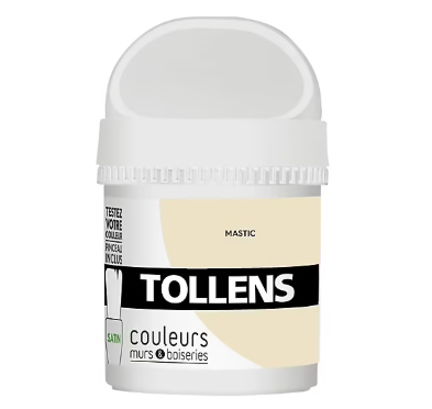 Testeur peinture murs et boiseries Tollens mastic satin 50ml