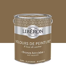 Peinture murs, plafonds et boiseries Velours de peinture bronze astrolabe Libéron 2,5L