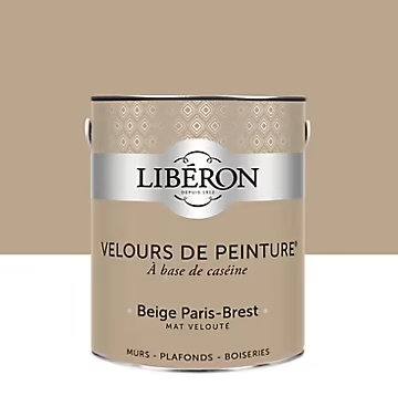 Peinture murs, plafonds et boiseries Velours de peinture beige paris-brest Libéron 2,5L