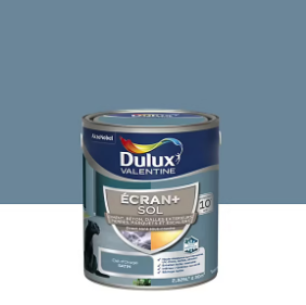 Peinture pour sol Ecran+ Sol Dulux Valentine satin ciel d'orage bleu 2,5L