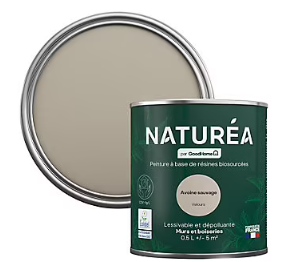 Peinture murs et boiseries Naturéa par GoodHome avoine sauvage velours 0.5L