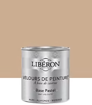 Peinture multisupport murs, plafonds et boiseries Velours de peinture beige confiture de lait Libéron 0,5L