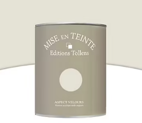 Peinture murs et boiseries Tollens Mise en teinte lin mat velours 1L