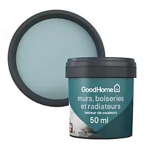 Testeur peinture intérieure couleur GoodHome satin lourmarin bleu 50ml