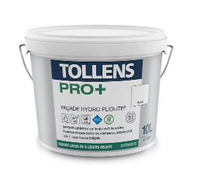 Peinture extérieure façade Hydro Pliolite Tollens pro + blanc 10L