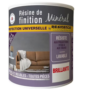 Résine de finition zone sèche Résinence incolore brillant 0,5L