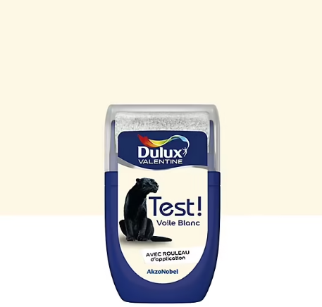Testeur de peinture Crème de Couleur Dulux Valentine voile blanc 30ml