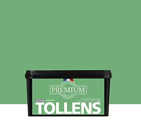 Peinture Tollens premium murs, boiseries et radiateurs vert d'été velours 2,5L