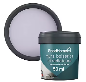 Testeur peinture résistante murs, boiseries et métal GoodHome violet Hokkaido mat 50ml
