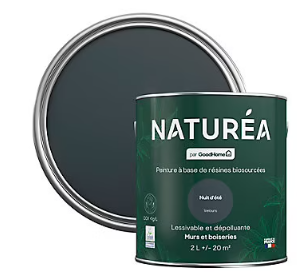 Peinture murs et boiseries Naturéa par GoodHome nuit d'été velours 2L