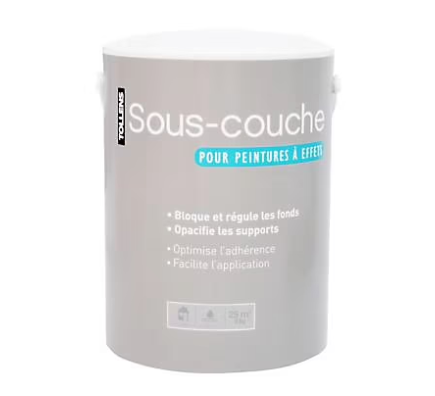 Sous couche tollens mat pour peinture à effet 5kg