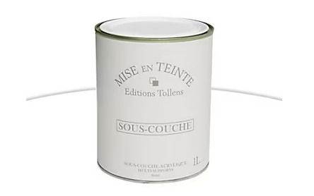 Sous-couche murs et boiseries Mise en teinte Tollens blanc 1L