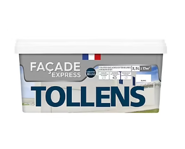 Peinture extérieure façade Tollens express blanc 2,5L