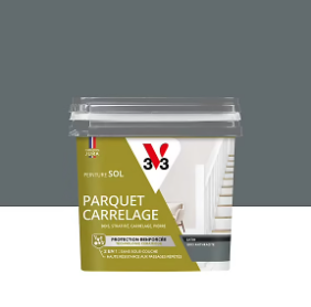 Peinture de rénovation sol, parquet, carrelage V33 gris anthracite satin 0,75L