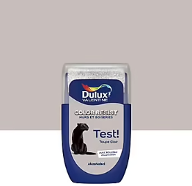 Testeur de peinture Color Resist murs et boiseries Dulux Valentine mat taupe clair 30ml