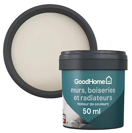 Testeur peinture intérieure couleur GoodHome satin cancún beige 50ml