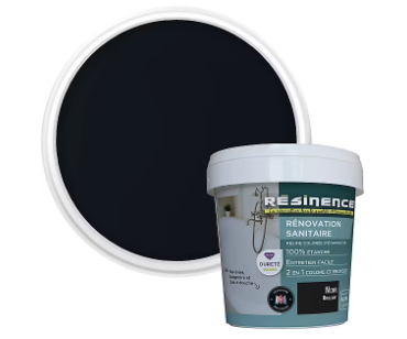 Résine sanitaire Résinence noir brillant 0,25L