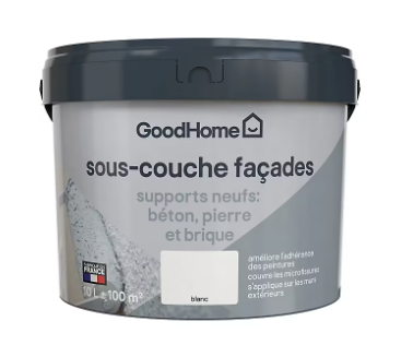 Sous-couche façade GoodHome blanc 10L