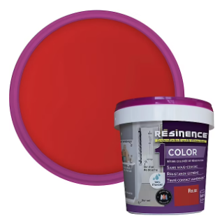 Résine multisupports Résinence Color rouge satin 250ml