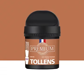 Peinture Tollens premium murs, boiseries et radiateurs marron canyon velours 50ml