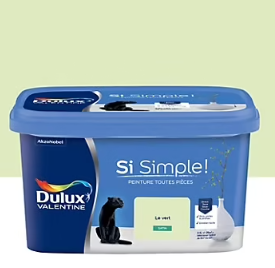 Peinture intérieure couleur Si Simple ! Dulux Valentine satin vert le vert 2.5L