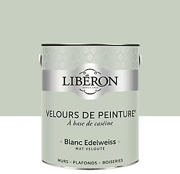 Peinture murs, plafonds et boiseries Velours de peinture blanc edelweiss Libéron 2,5L