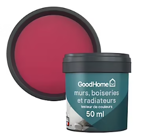 Testeur peinture intérieure couleur GoodHome satin himonya rose 50ml