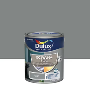 Peinture pour sol Ecran+ Sol Dulux Valentine satin gris orly 2,5L